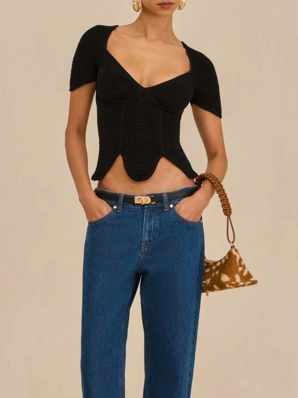 Cult Gaia Eliza Top Black NWT 🖤